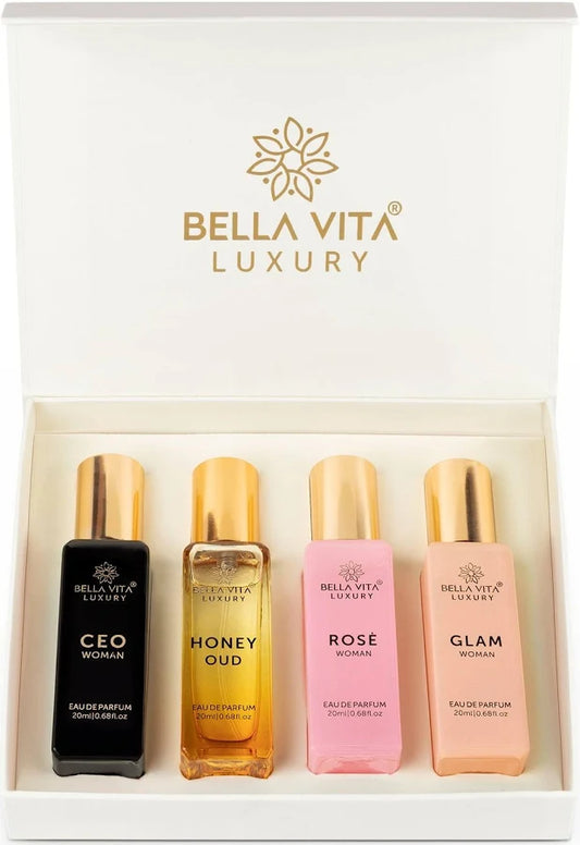 Bellavita Luxury Women Eau De Parfum Gift Set (4 Pc 20 Ml Each)