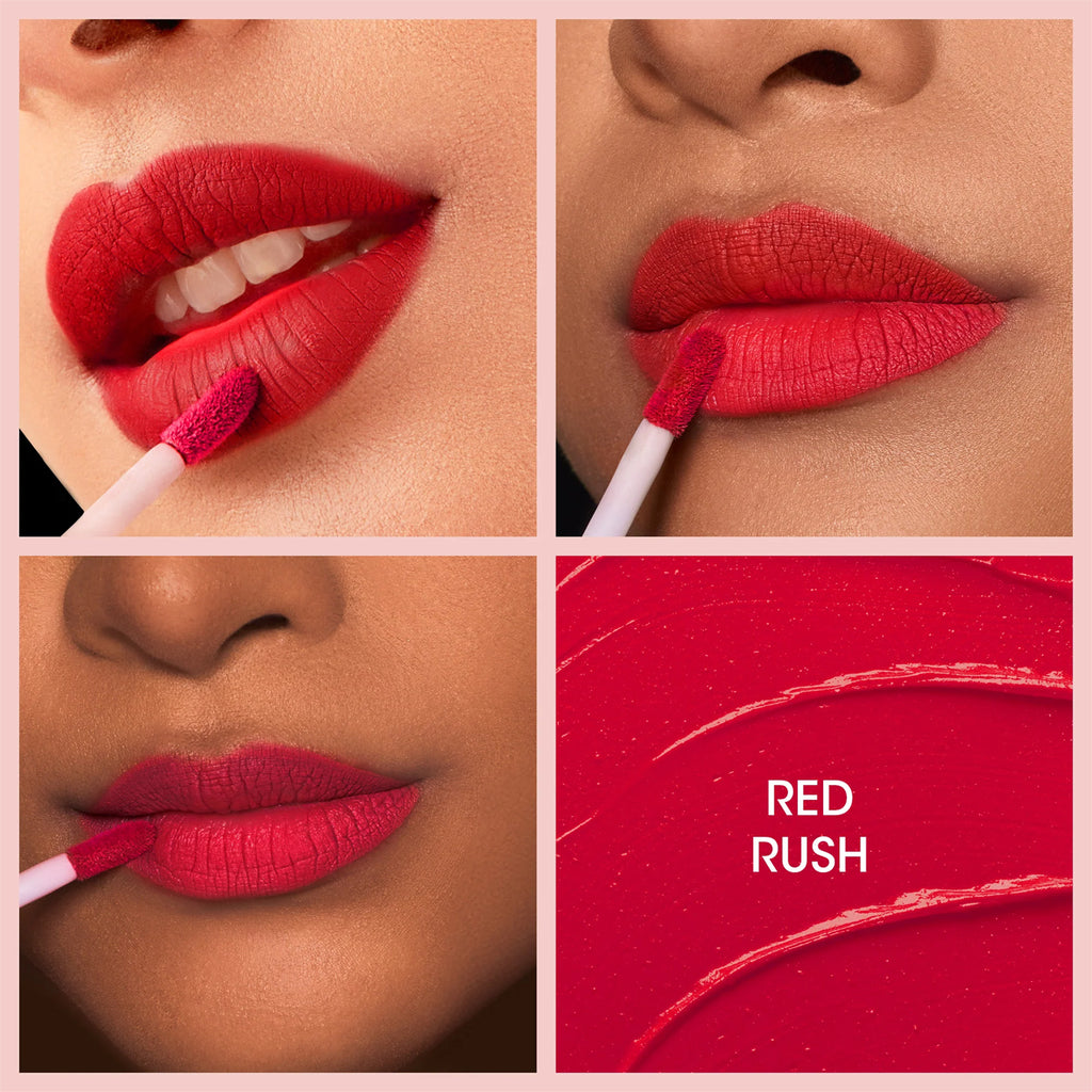 OG Beauty Red Rush Moisture Lock Liquid Lipstick – Long-Lasting Matte Finish with Hyaluronic Acid & Vitamin E – 4.5 ML
