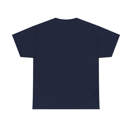 BYMNVYR Minimalist Logo T‑Shirt — White Chest Text Tee