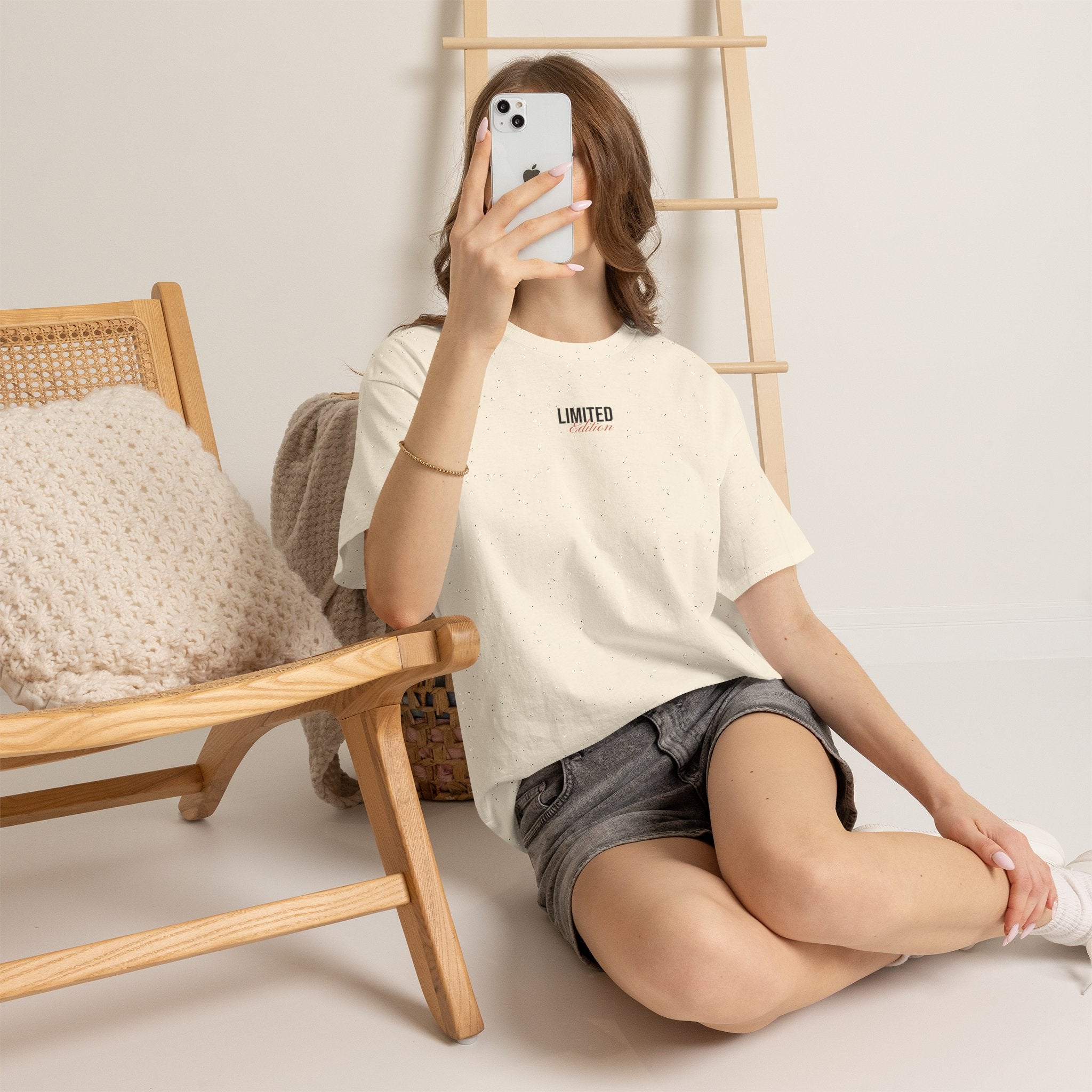 Limited Edition Tee — Minimal Graphic White T-Shirt