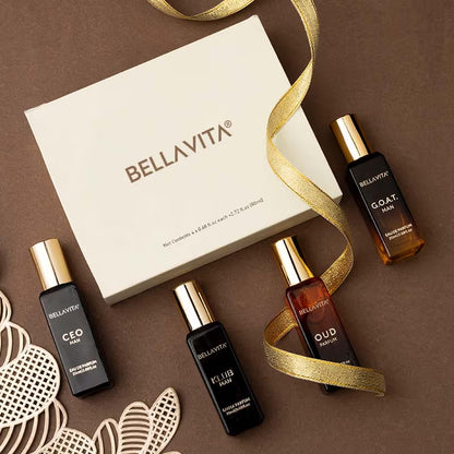 Bellavita Mens Luxury Perfume Gift Set (4 Pc 20 Ml Each)