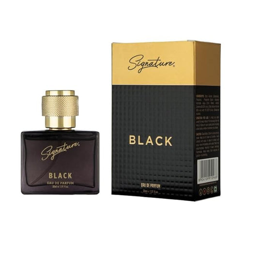 Signature Premium Black Perfume for Men 30ml | Luxury Long-Lasting Eau de Parfum | Citrus, Floral & Woody Notes | Elegant Gift for Him | Everyday & Special Occasion Fragrance Spray