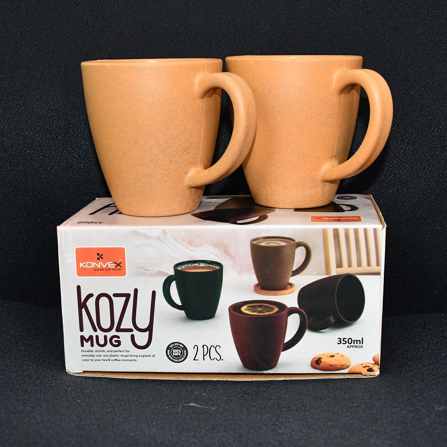 Premium Coffee & Tea Mugs Set – 2 Pc, 350ML | Stylish Drinkware for Home, Office & Gifting