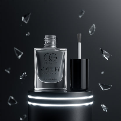 OG Beauty Calm Grey Matte Nail Paint + FREE Assorted Nail Paint