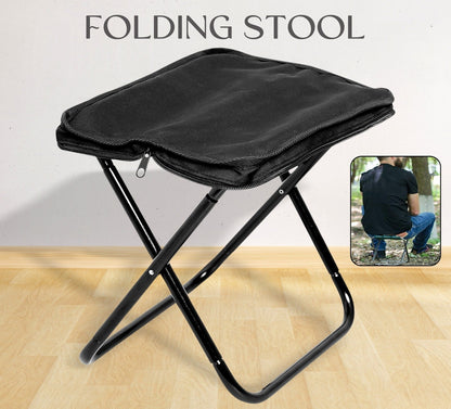 Folding Camping Stool – Collapsible Portable Travel Chair | Lightweight Outdoor Seat for Camping, Fishing, Hiking & Picnics (1 Pc)