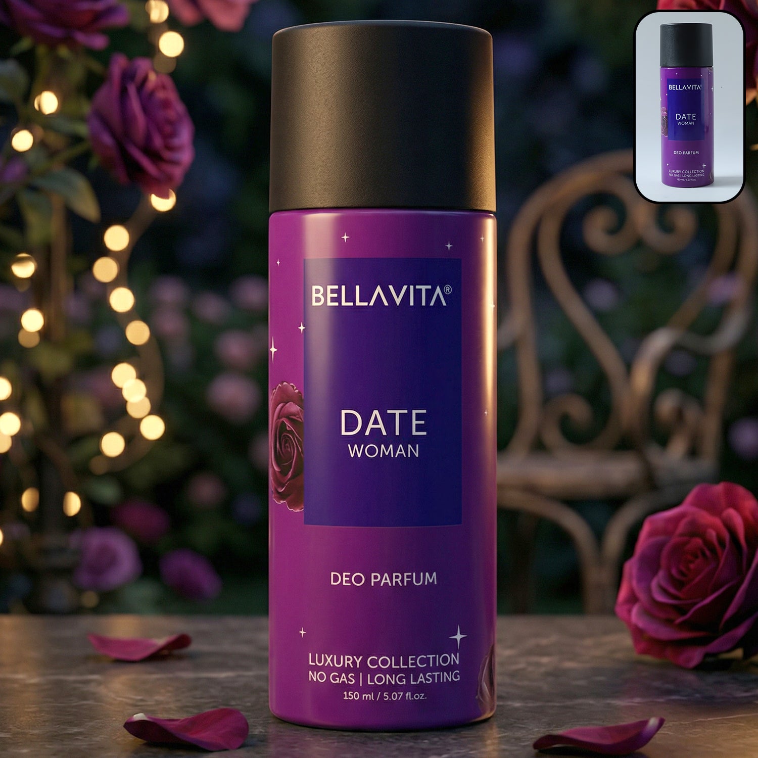 Bellavita Date Woman Deo Perfume Body Spray 150 Ml