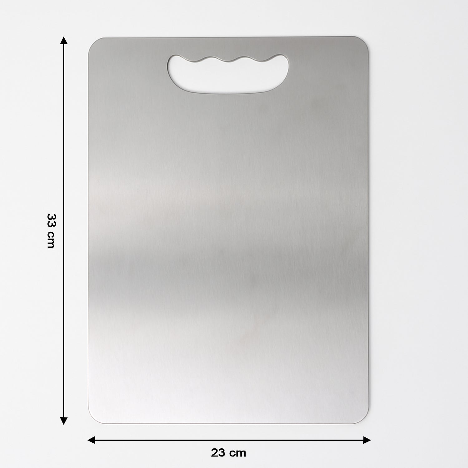 Supermom Medium Stello Stainless Steel Chopping Board – Durable, Hygienic & Knife-Friendly (228 x 330 mm, 1.5mm Thick)