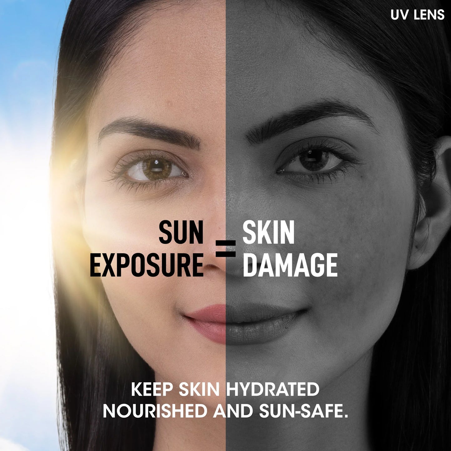 OG Beauty Science+ Hyaluronic Sunscreen SPF 50 PA+++ – Broad Spectrum UVA/UVB Protection, Lightweight Non-Greasy Face & Body Sunblock with 0.5% Hyaluronic Acid & 0.2% Ceramide, Dermatologically Tested for All Skin Types – 50 ML