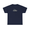 BYMNVYR Minimalist Logo T‑Shirt — White Chest Text Tee