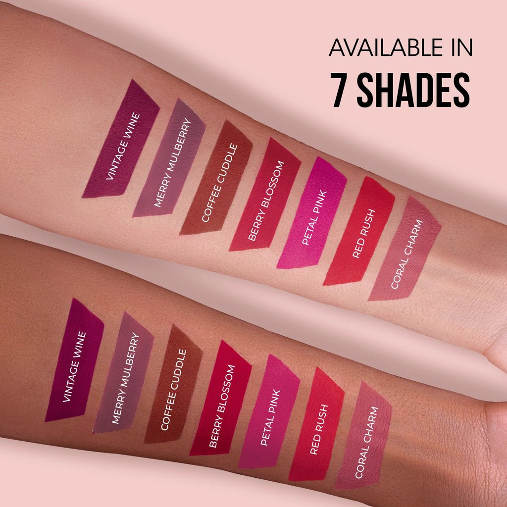 OG Beauty Coral Charm Moisture Lock Liquid Lipstick – Long-Lasting Matte Finish with Hyaluronic Acid & Vitamin E – 4.5 ML