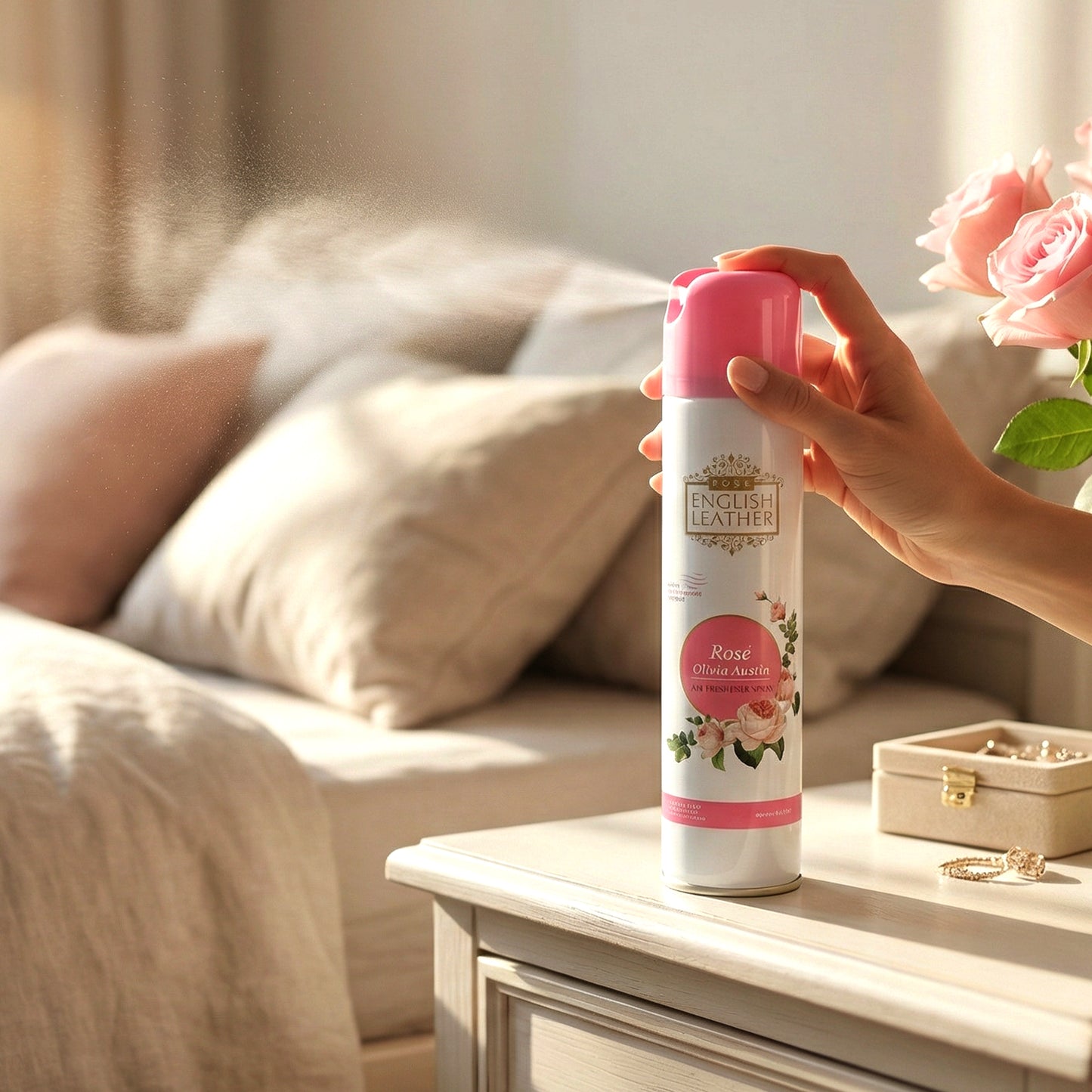 Next Premium English Leather Rose Air Freshener Spray 220 Ml