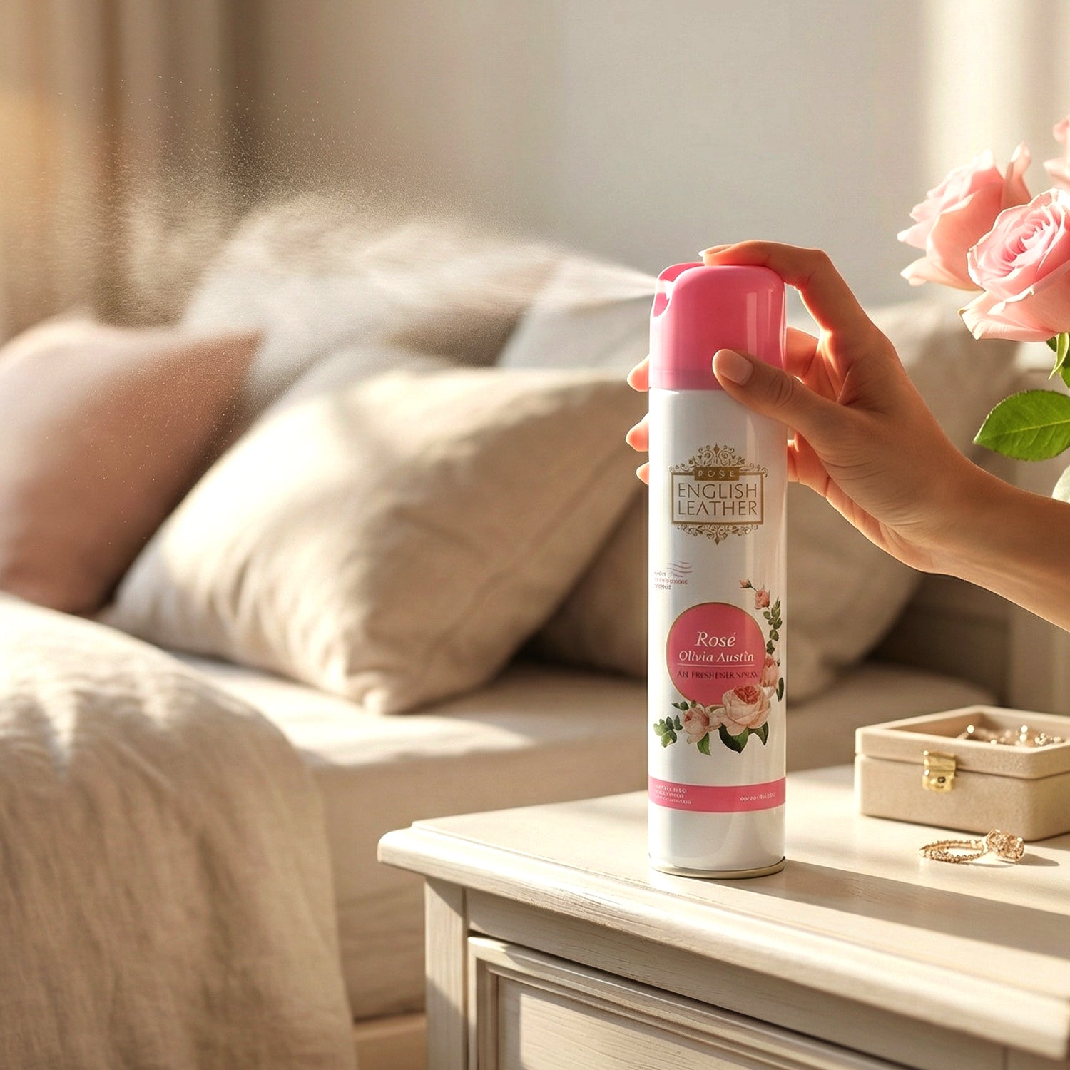 Next Premium English Leather Rose Air Freshener Spray 220 Ml
