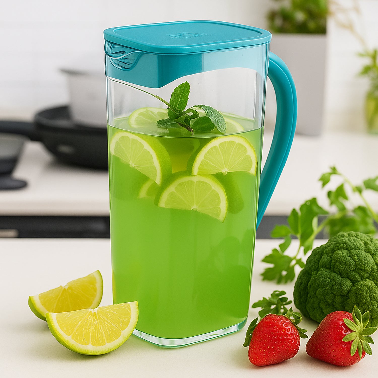 Plastic H2o Juice Jug 1500ml