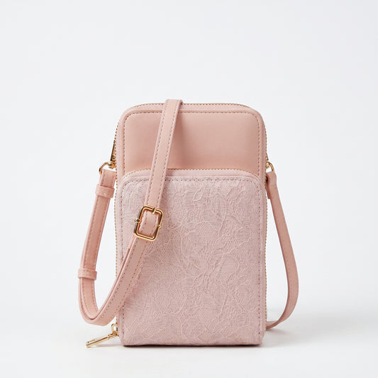 Blush Bloom Ethnic Crossbody Sling Bag