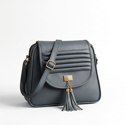 Midnight Charm Tassel Sling Bag