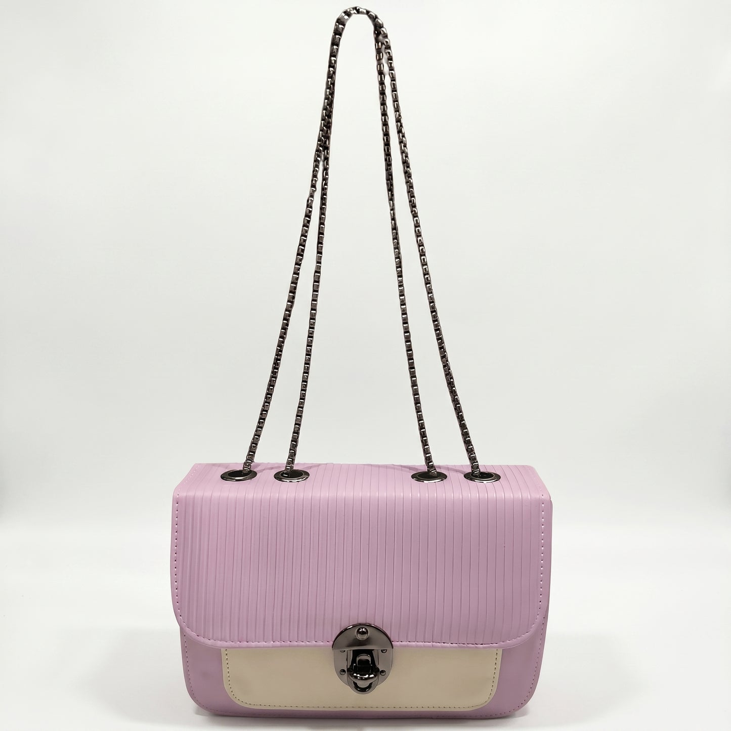 LavishLily Lavender Chain Sling Bag for Women