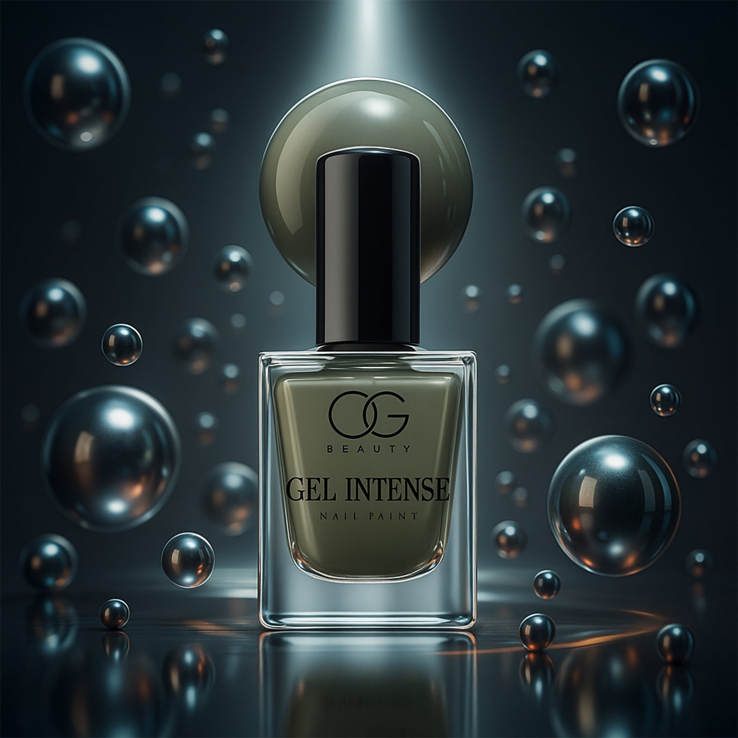 OG Beauty Pearl Grey Gel Intense Nail Polish 10 ML – Long-Lasting, Quick Dry, Chip-Resistant Gel Finish Nail Paint for Salon & Home Use