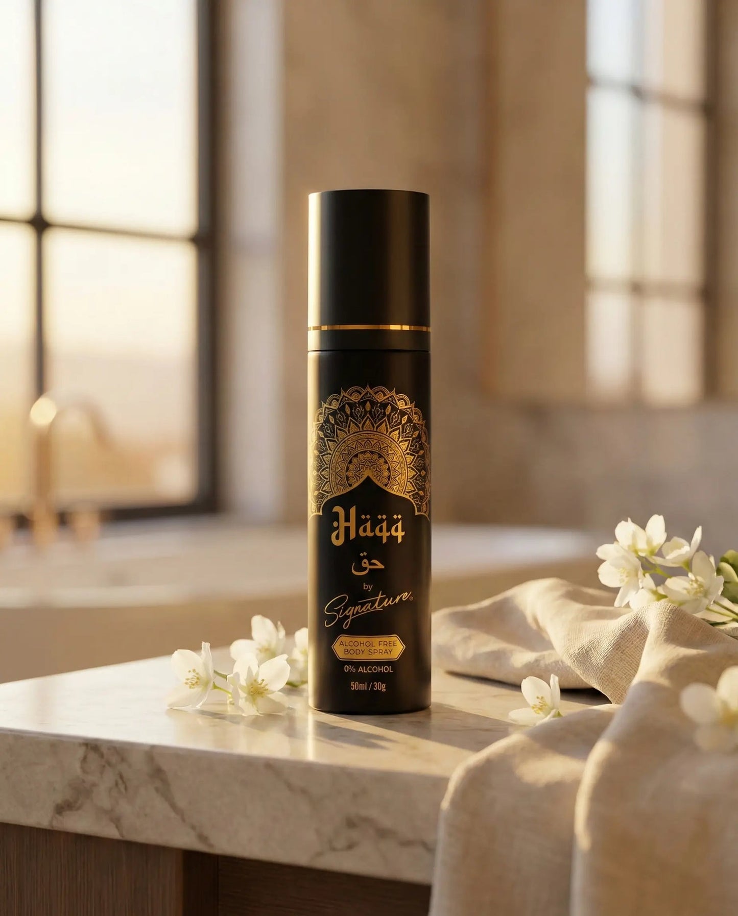 Signature ‘Haqq’ No Alcohol Body Spray – Bold & Long Lasting Premium Fragrance | 50ML + Get 1 Mystery Perfume FREE