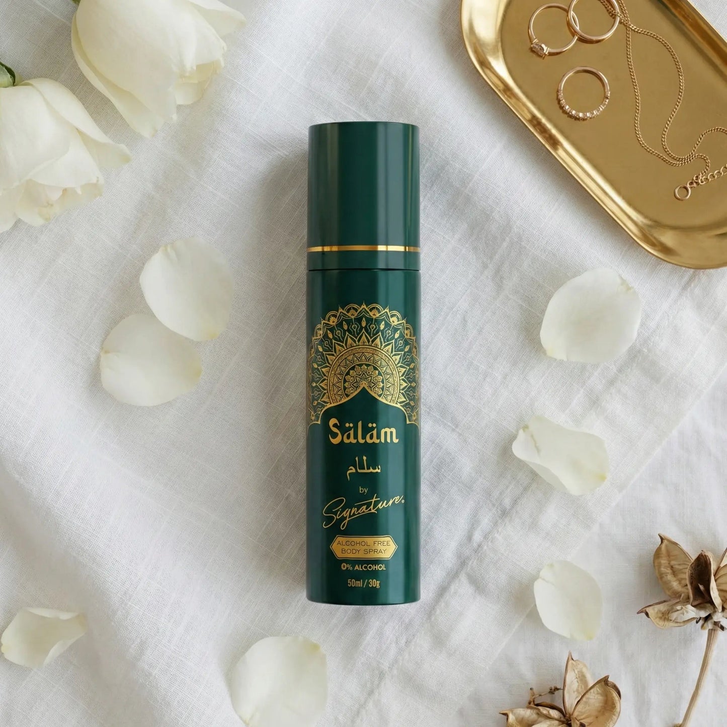 Signature ‘Salam’ No Alcohol Body Spray – Premium Long Lasting Fragrance | 50ML + Get 1 Mystery Perfume FREE