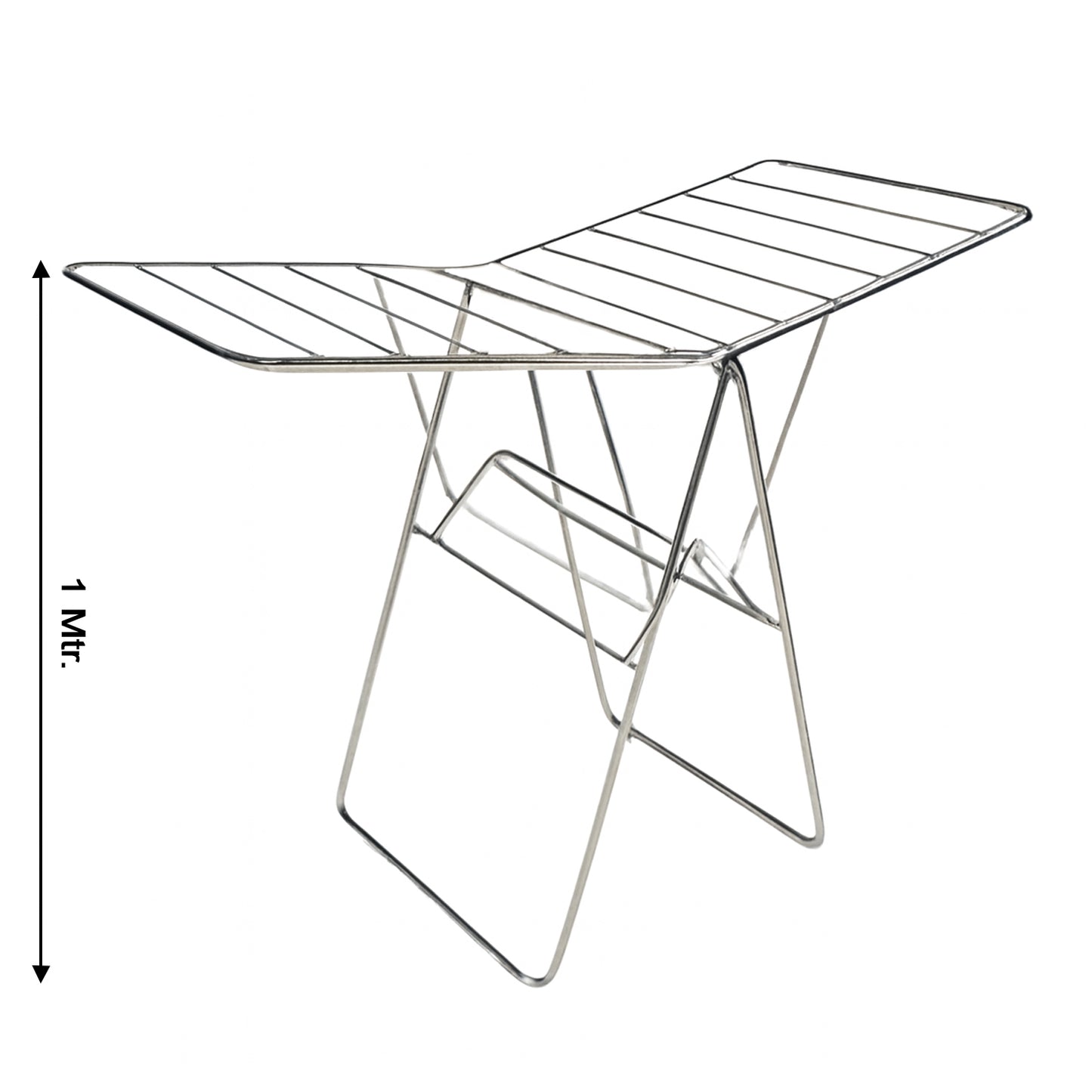 Stainless Steel Heavy Duty Foldable Cloth Drying Stand (1 Pc)
