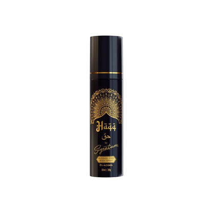 Signature ‘Haqq’ No Alcohol Body Spray – Bold & Long Lasting Premium Fragrance | 50ML + Get 1 Mystery Perfume FREE