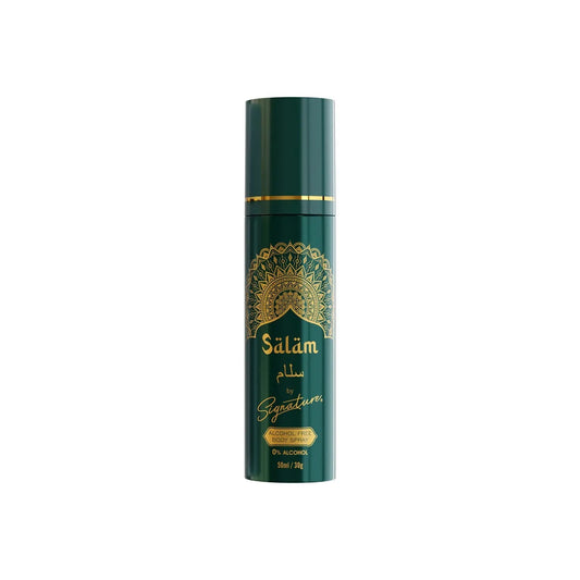 Signature ‘Salam’ No Alcohol Body Spray – Premium Long Lasting Fragrance | 50ML + Get 1 Mystery Perfume FREE