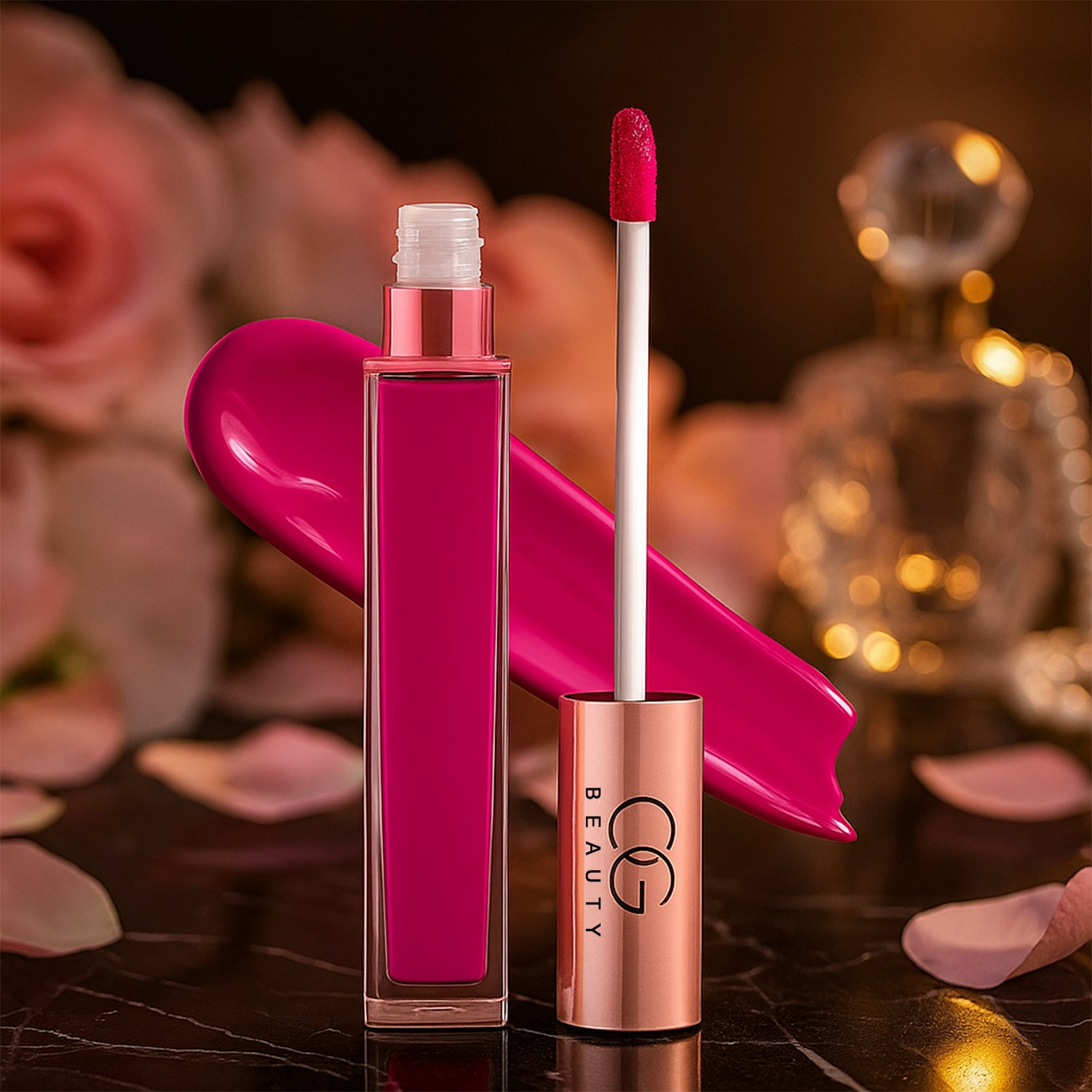 OG Beauty Petal Pink Moisture Lock Liquid Lipstick – Long-Lasting Matte Finish with Hyaluronic Acid & Vitamin E – 4.5 ML