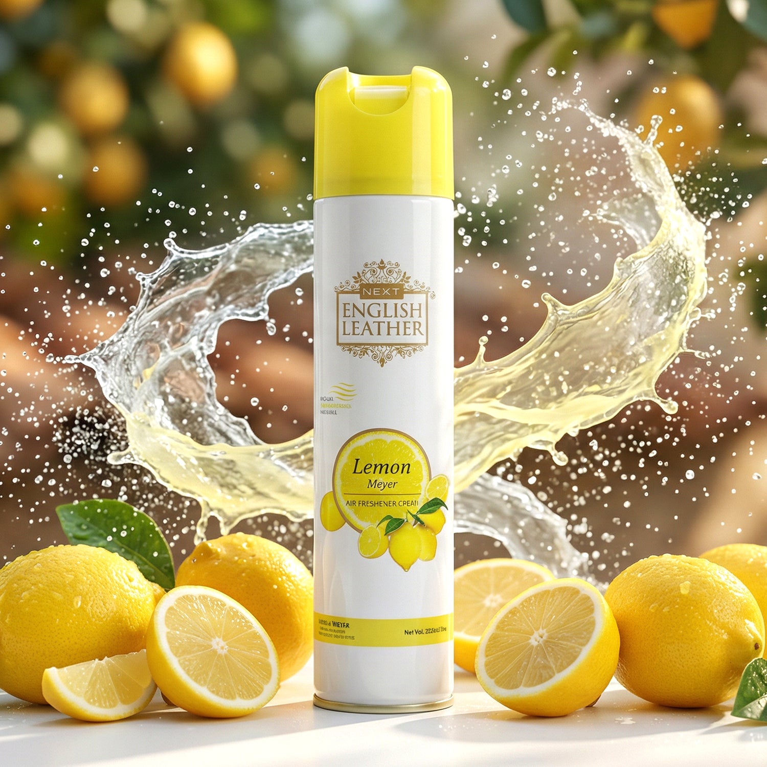 Next Premium English Leather Lemon Air Freshener Spray 220 Ml