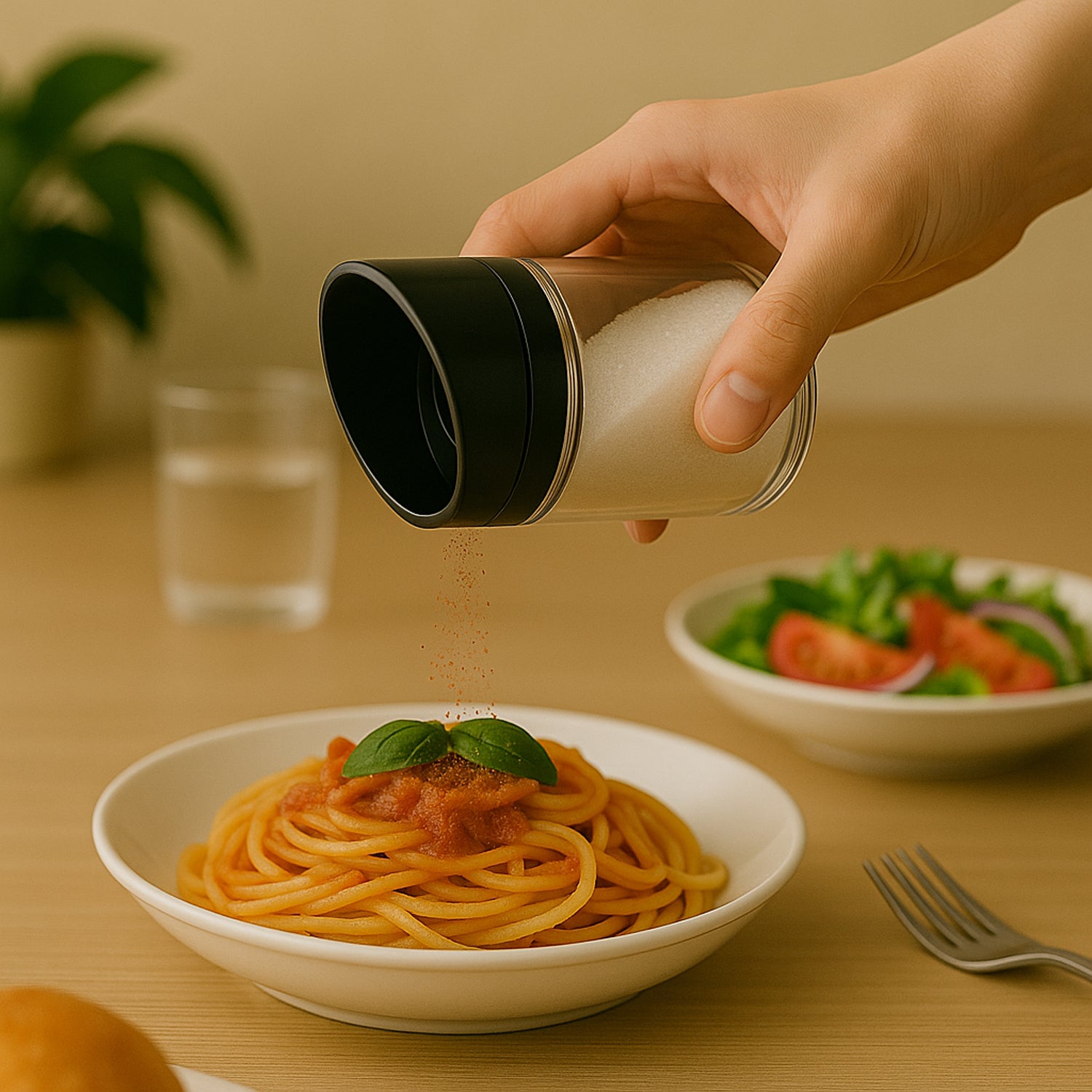 Apex Slant-Lid Kitchen Storage Jar Set (2 Pc) – Airtight Plastic Containers for Tea, Coffee, Sugar, Spices & More