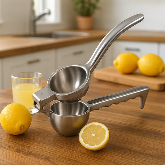Aluminum Lemon Squeezer – Heavy Duty Manual Citrus Juicer for Fresh Lemon Juice Extraction (1 Pc)