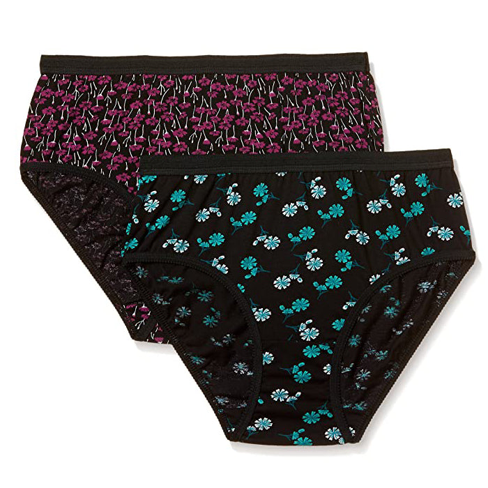 Plus Size Cotton Panties Pack of 2 with Free Bra for Women | Daily Wear Comfort