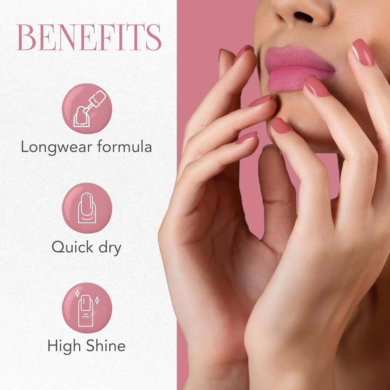 OG Beauty Lilac Love Gel Intense Nail Polish 10 ML – Long-Lasting, Quick-Dry, Gel Finish for Salon & Home Use