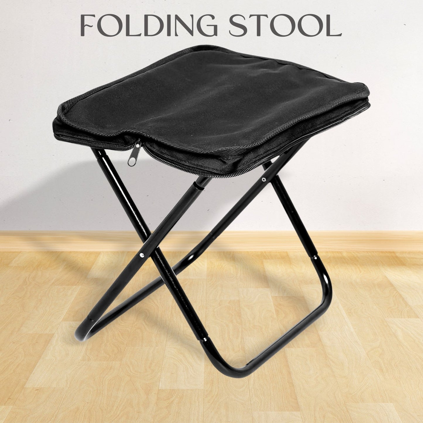 Folding Camping Stool – Collapsible Portable Travel Chair | Lightweight Outdoor Seat for Camping, Fishing, Hiking & Picnics (1 Pc)