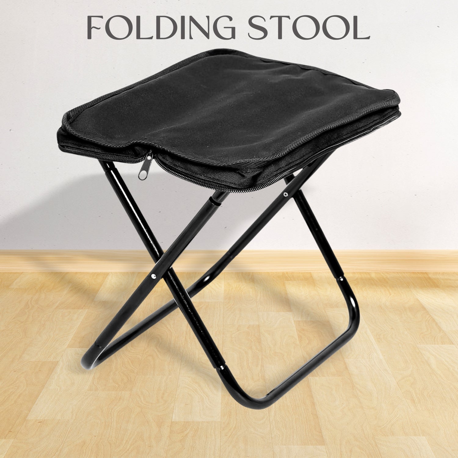 Folding Camping Stool – Collapsible Portable Travel Chair | Lightweight Outdoor Seat for Camping, Fishing, Hiking & Picnics (1 Pc)