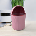Apex Mini Tabletop Dustbin with Swing Lid (1 Pc / 1200 ML / Mix Color)