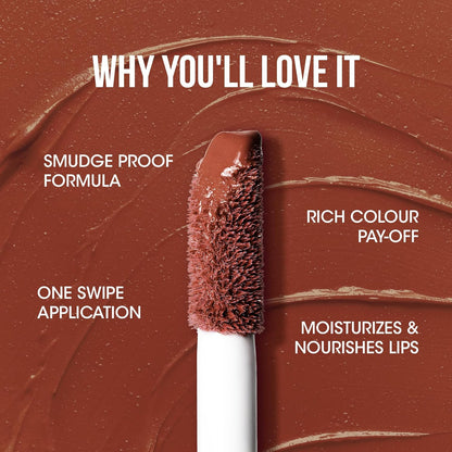 OG Beauty Coffee Cuddle Moisture Lock Liquid Lipstick – Long-Lasting Matte Finish with Hyaluronic Acid & Vitamin E – 4.5 ML