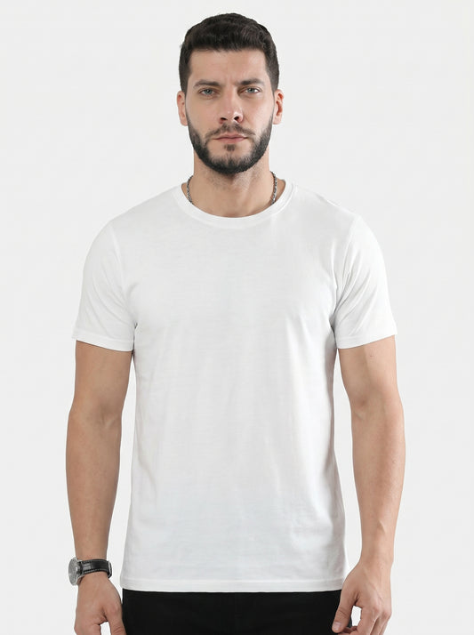 BYMNvyr Premium Plain Cotton Unisex T-Shirt