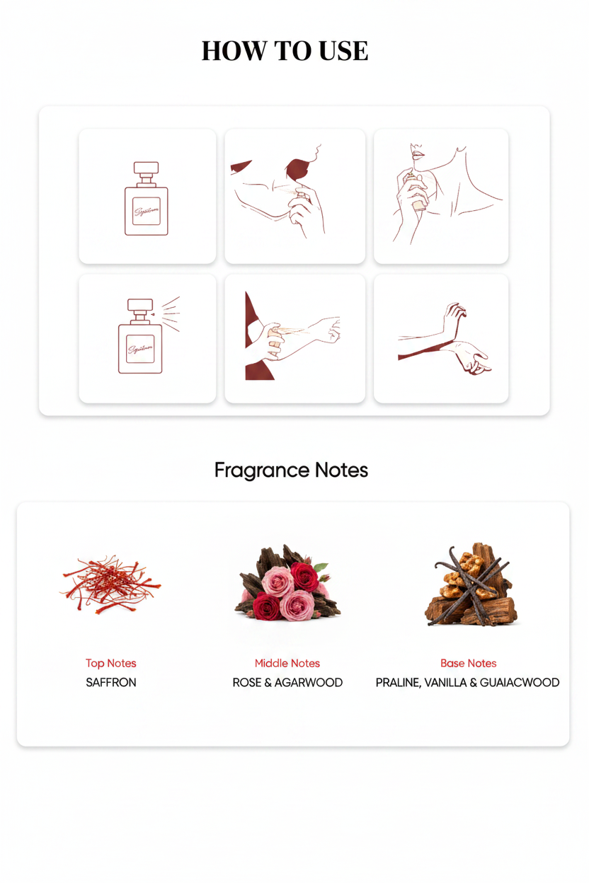 Signature ‘Salam’ No Alcohol Body Spray – Premium Long Lasting Fragrance | 50ML + Get 1 Mystery Perfume FREE