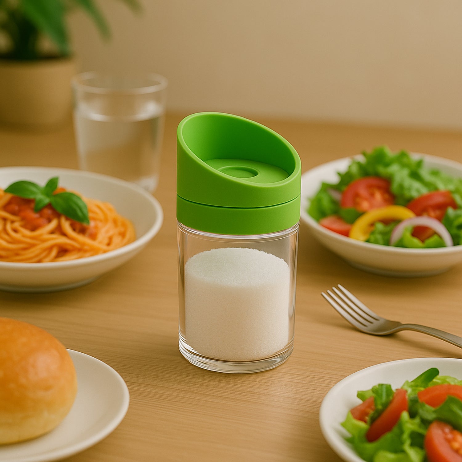 Apex Slant-Lid Kitchen Storage Jar Set (2 Pc) – Airtight Plastic Containers for Tea, Coffee, Sugar, Spices & More