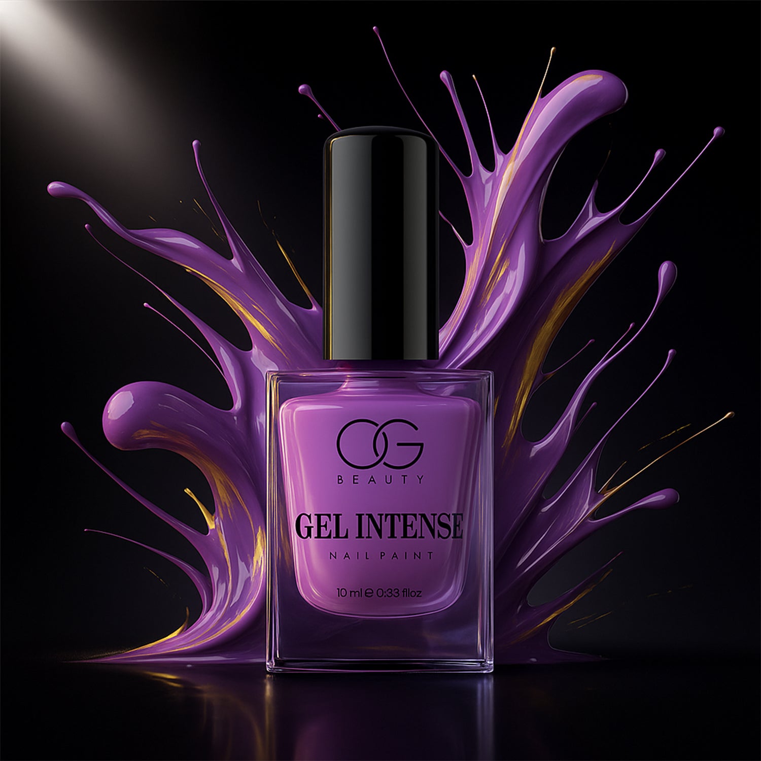 OG Beauty Berry Eclipse Gel Intense Nail Polish 10 ML – Long-Lasting, Quick Dry, Chip-Resistant Gel Finish Nail Paint for Salon & Home Use