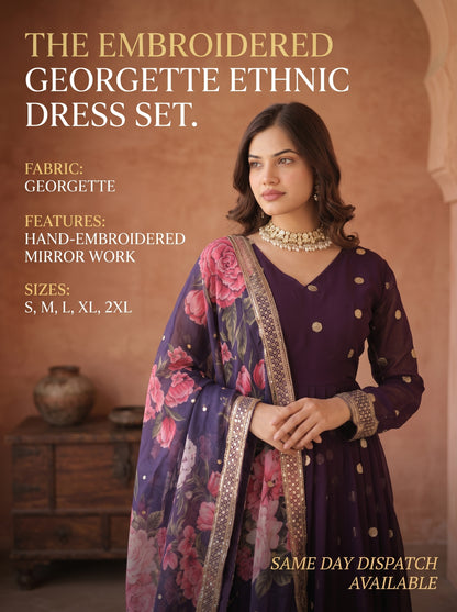 Women Floral Printed Regular Kurta with Pyjamas & With Dupatta