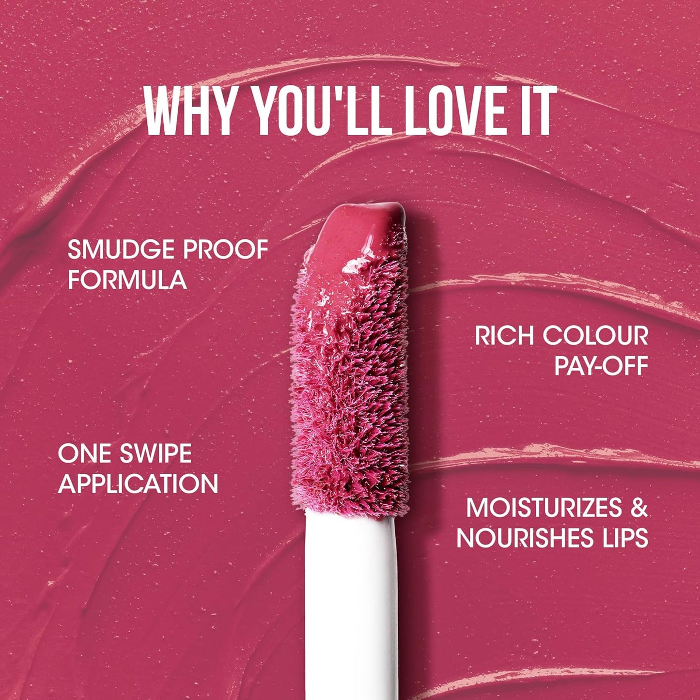 OG Beauty Berry Blossom Moisture Lock Liquid Lipstick – Long Lasting Matte Finish with Hyaluronic Acid & Vitamin E – 4.5 ML – Hydrating, Soft & Nourished Lips