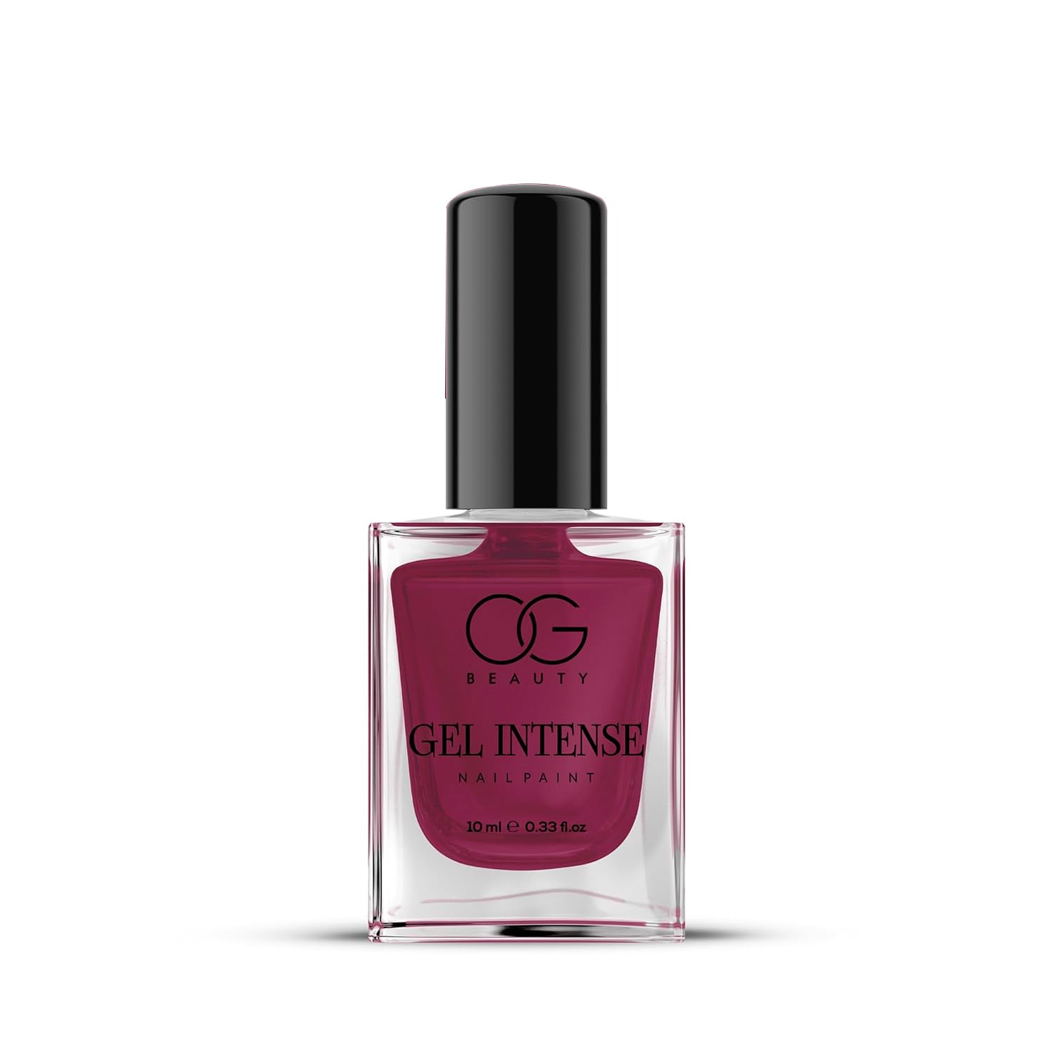 OG Beauty Burgundy Plum Gel Intense Nail Polish 10 ML – Long-Lasting, Quick-Dry, Gel Finish for Salon & Home Use