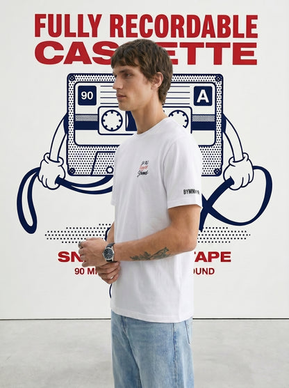 Retro Cassette Graphic Unisex Standard Crew T-Shirt