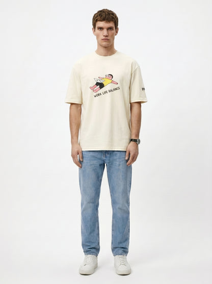 Work Life Balance Unisex Oversized T-Shirt