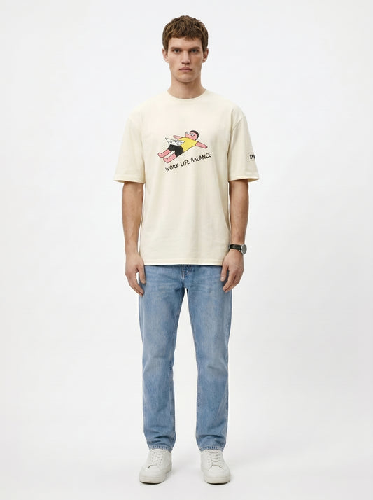 Work Life Balance Unisex Oversized T-Shirt
