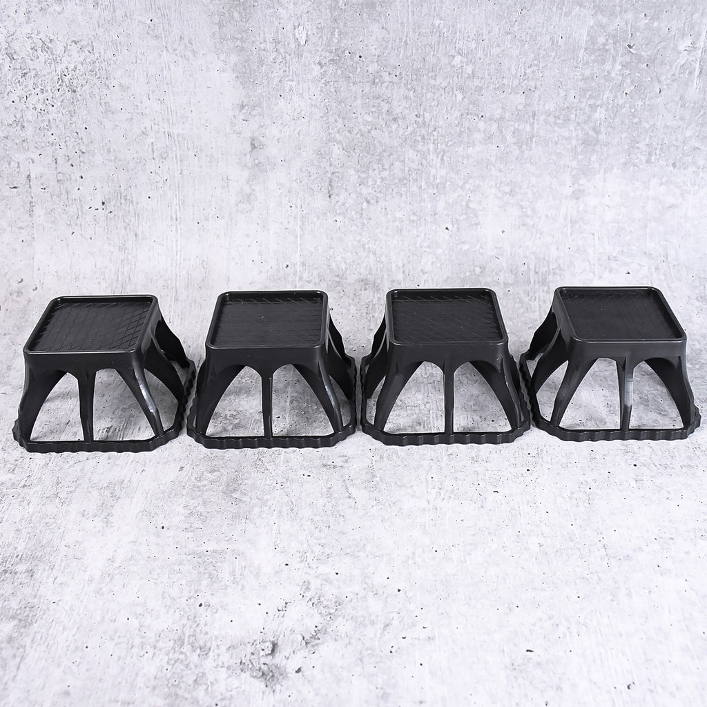 Multi-Purpose Plastic Washing Machine Stand – 4 Pcs Set for Refrigerator, Air Cooler & Water Cooler | Adjustable Furniture Base