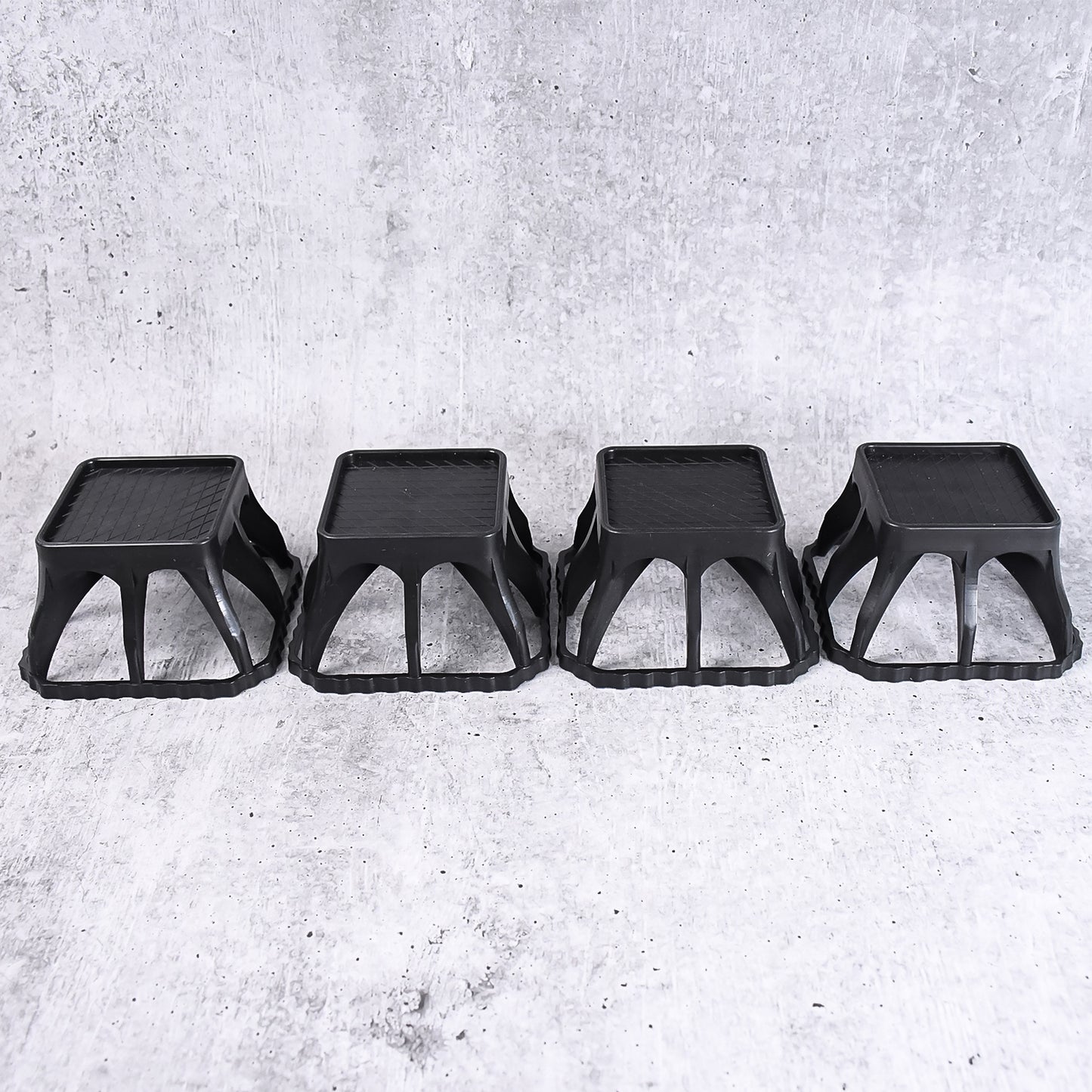 Multi-Purpose Plastic Washing Machine Stand – 4 Pcs Set for Refrigerator, Air Cooler & Water Cooler | Adjustable Furniture Base