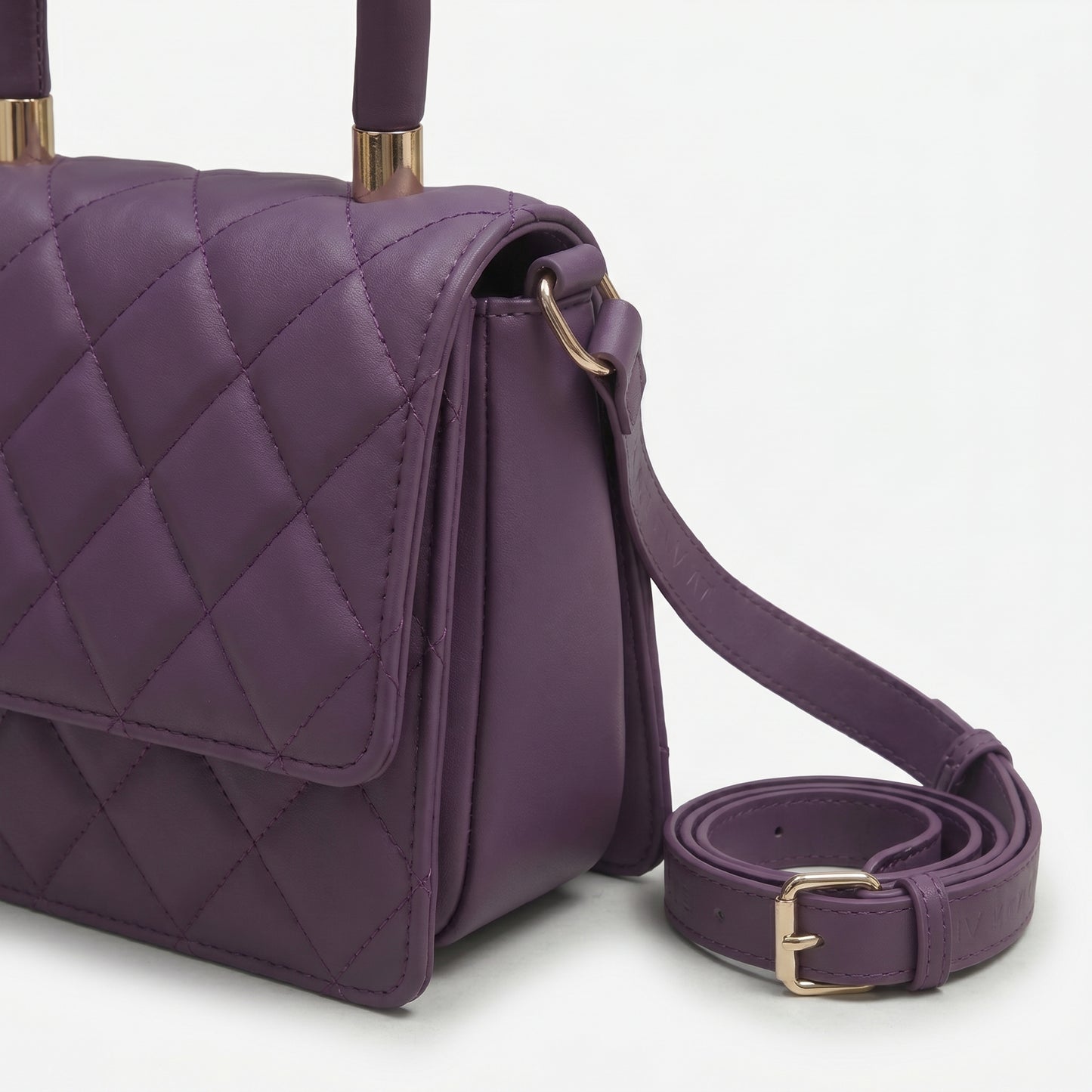 Royal Amethyst Quilted Luxe Handbag