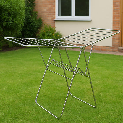 Stainless Steel Heavy Duty Foldable Cloth Drying Stand (1 Pc)